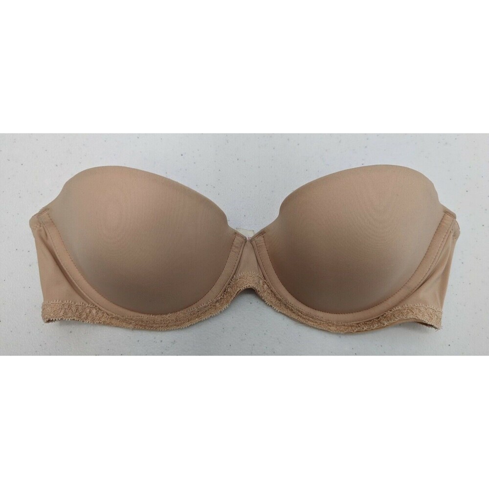 Victoria's Secret PINK Bra Women’s 34B Beige Plunge Multiway